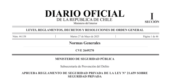 Reglamento ley de seguridad en diario oficial